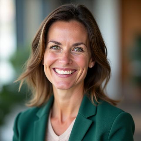 A professional and approachable photo of Sarah Jenkins, founder of Bellows Best.